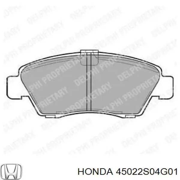 45022S04G01 Honda передние тормозные колодки