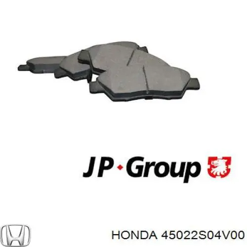 Передние тормозные колодки 45022S04V00 Honda