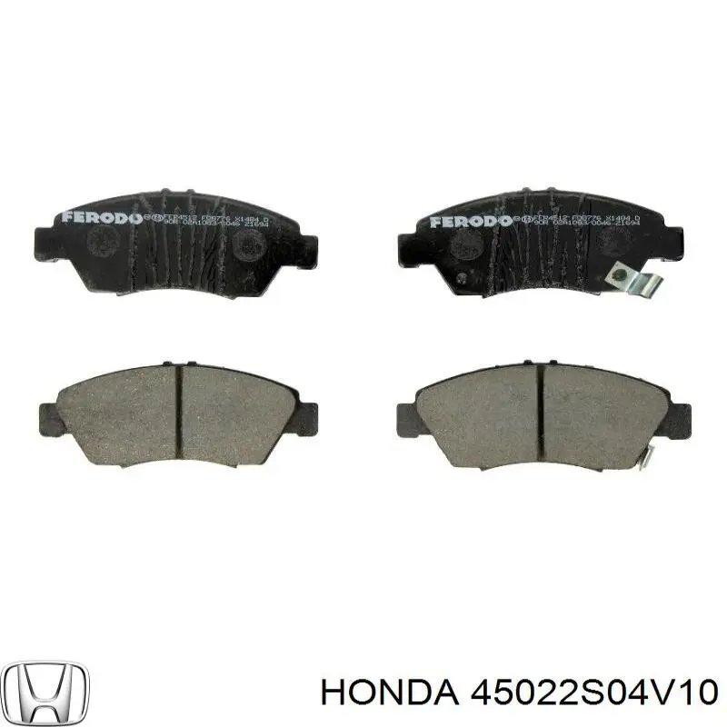 Купить 45022S04V10 Honda Колодки тормозные