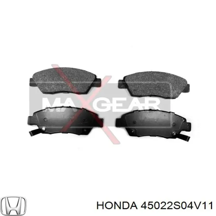 Передние тормозные колодки 45022S04V11 Honda