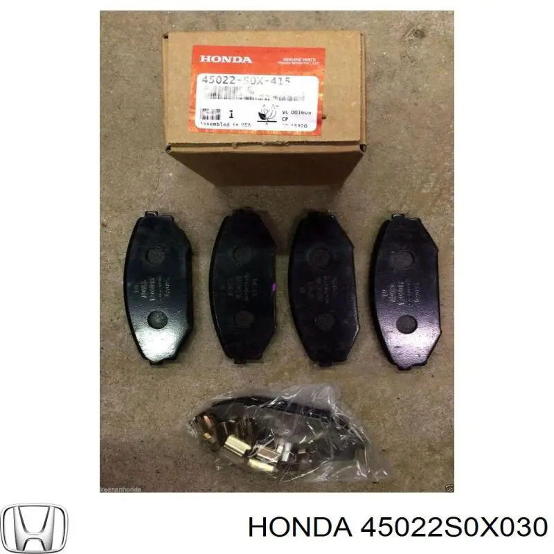 45022S0X030 Honda Колодки передние