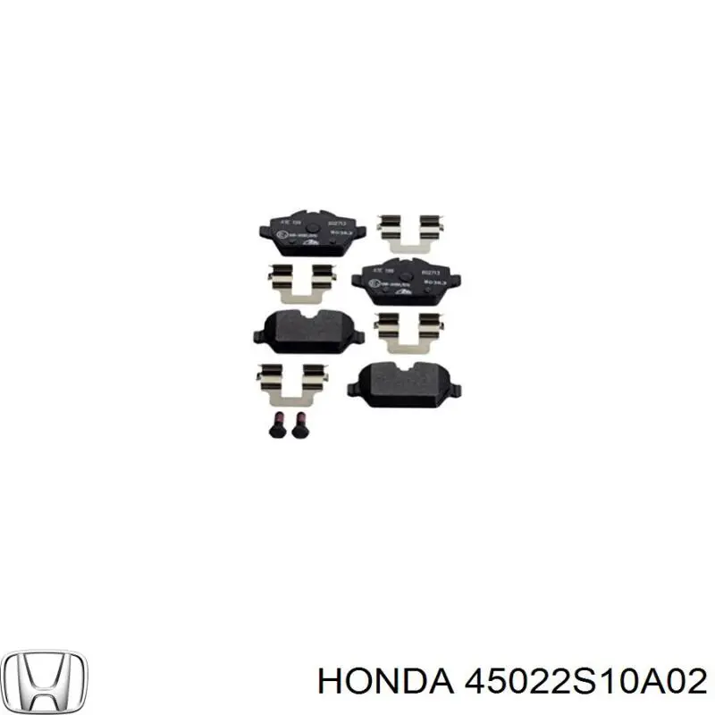 Купить 45022S10A02 Honda Колодки тормозные