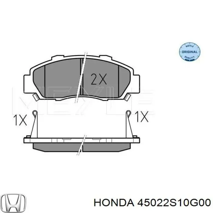 Купить 45022S10G00 Honda Колодки тормозные