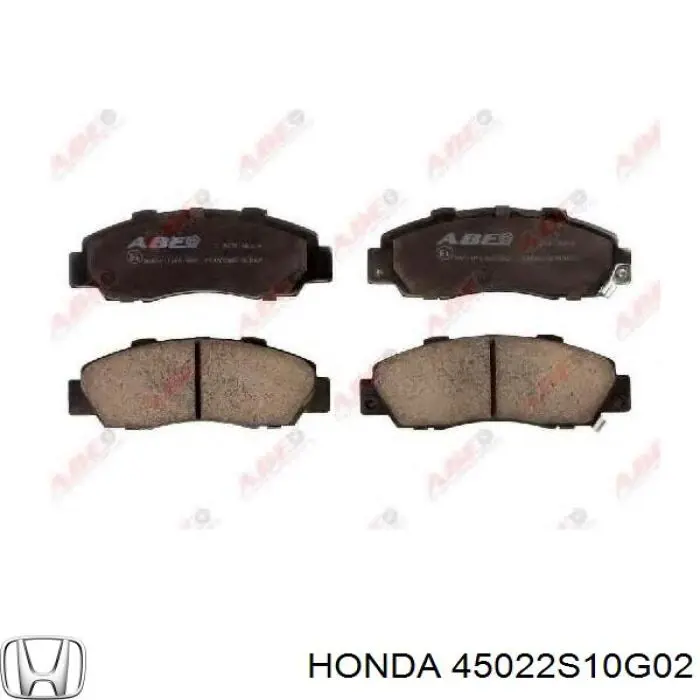 45022S10G02 Honda колодки тормозные передние дисковые