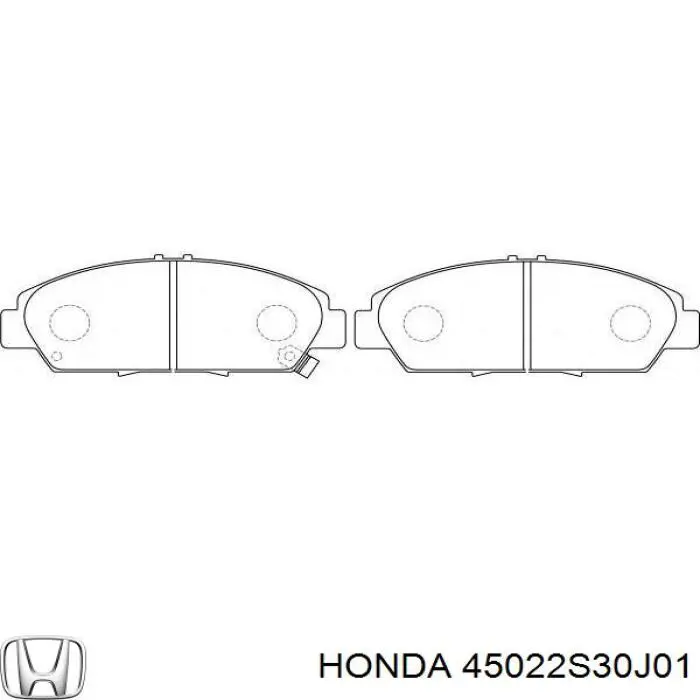 45022S30J01 Honda передние тормозные колодки