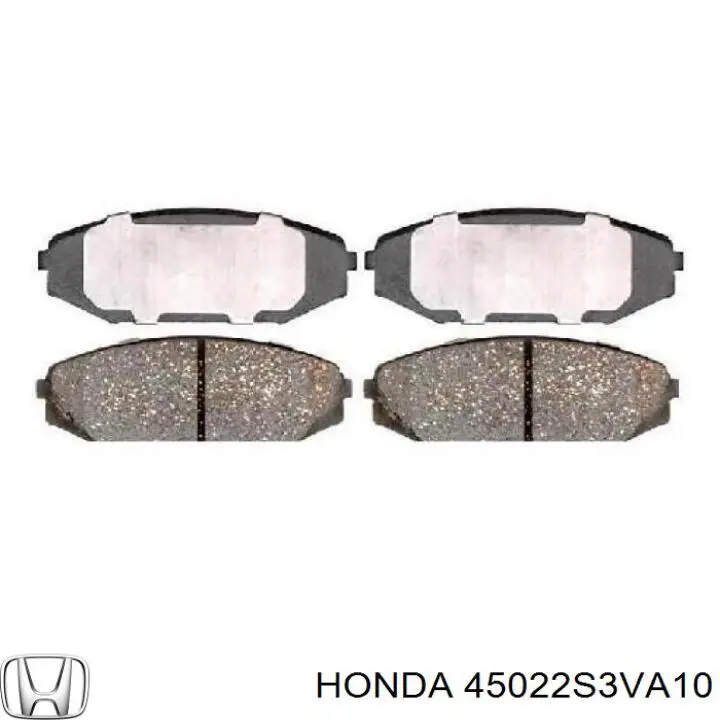 45022 S3V A10 Honda колодки тормозные передние дисковые