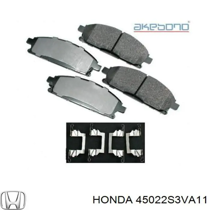 45022S3VA11 Honda колодки тормозные передние дисковые