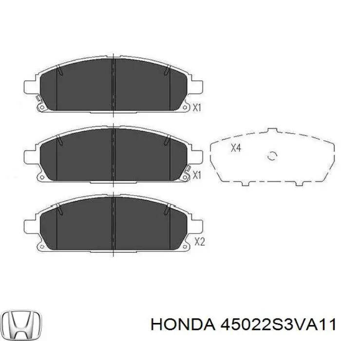 45022S3VA11 Honda Колодки передние