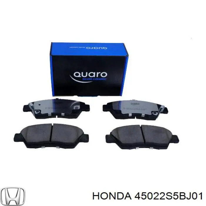 Передние тормозные колодки 45022S5BJ01 Honda