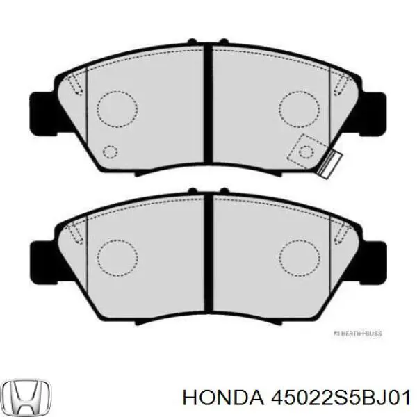 Купить 45022S5BJ01 Honda Колодки тормозные
