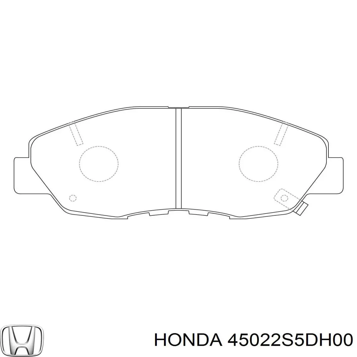 Тормозные колодки Honda 45022S5DH00