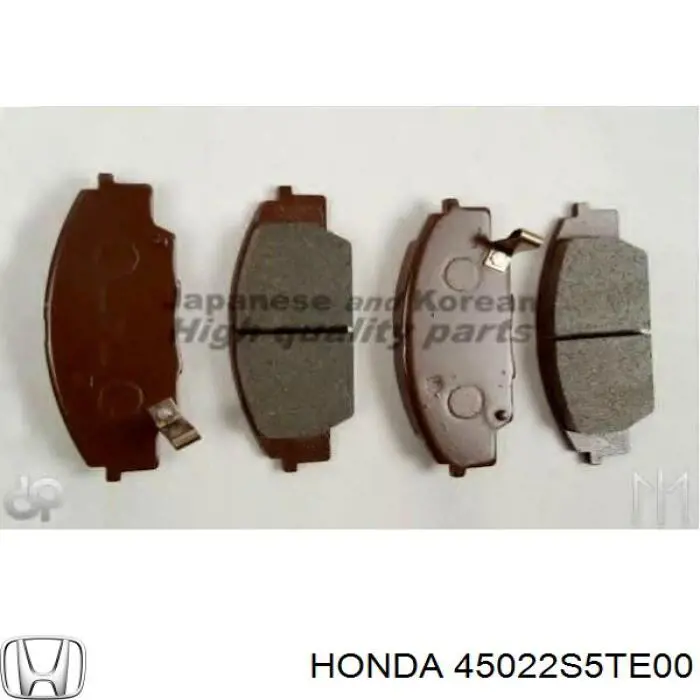 45022S5TE00 Honda колодки тормозные передние дисковые