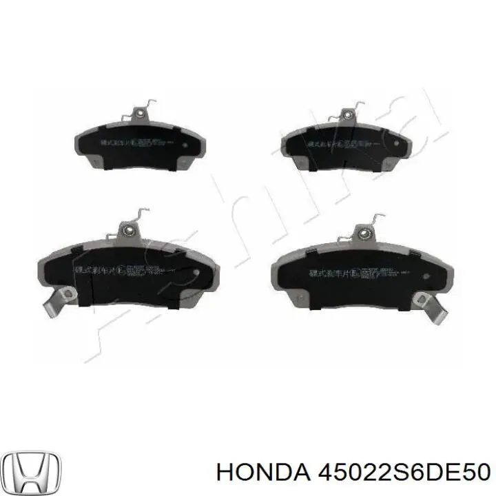 45022-S6D-E50 Honda колодки тормозные передние дисковые