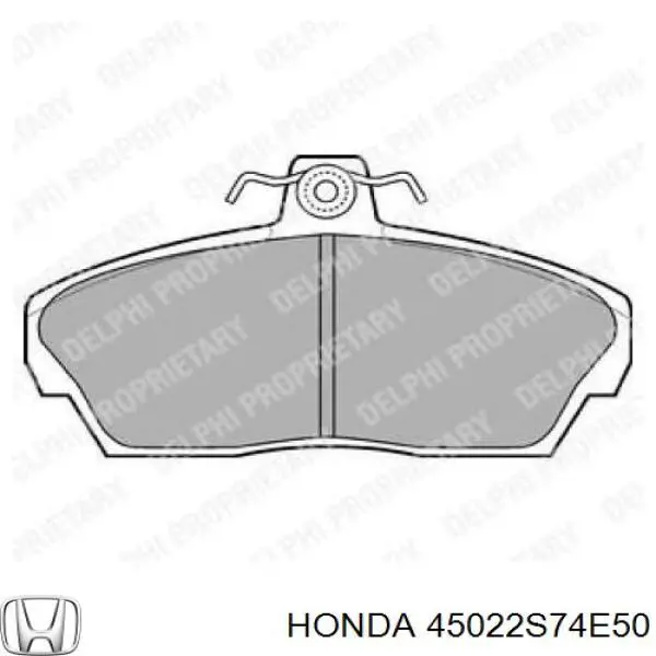 Pastillas de freno delanteras 45022S74E50 Honda