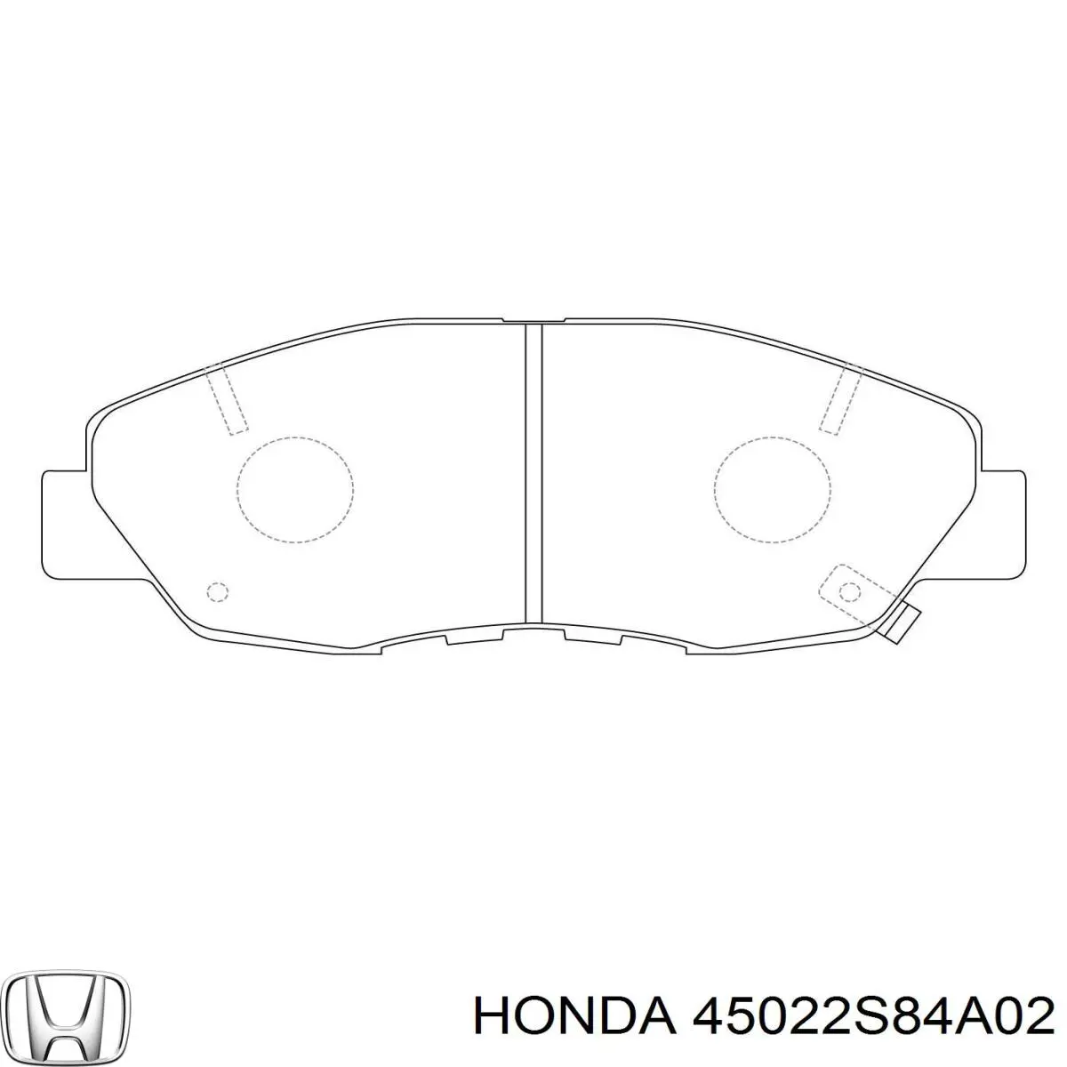 45022S84A02 Honda передние тормозные колодки
