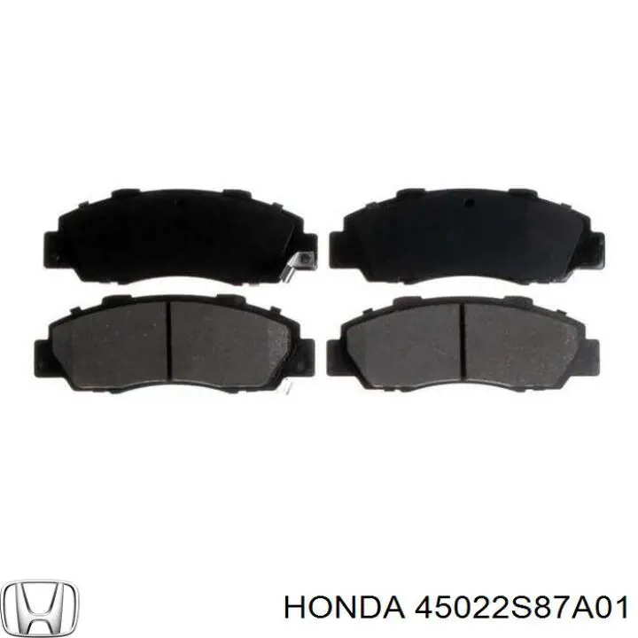 45022S87A01 Honda колодки тормозные передние дисковые
