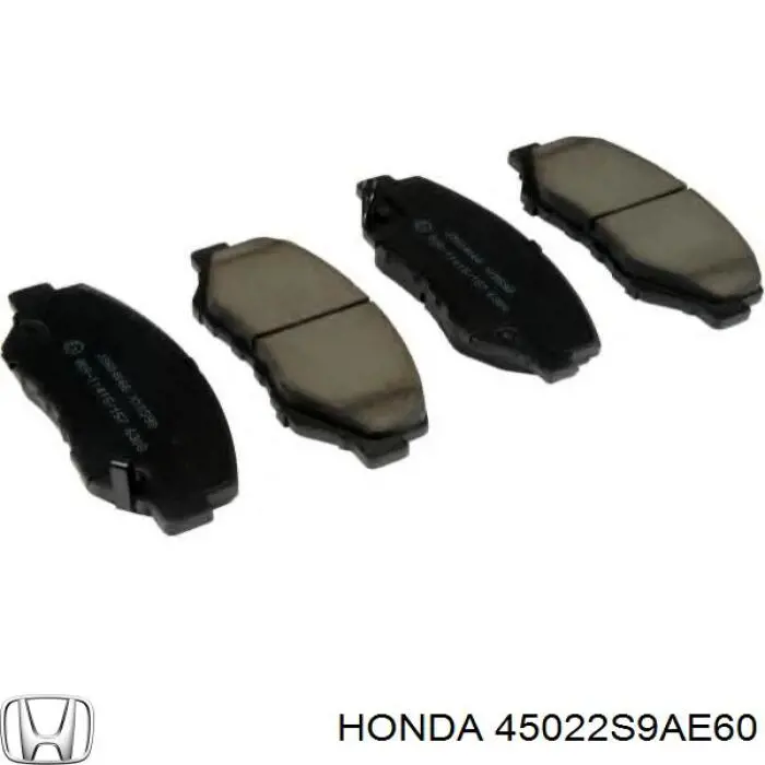 Передние тормозные колодки 45022S9AE60 Honda