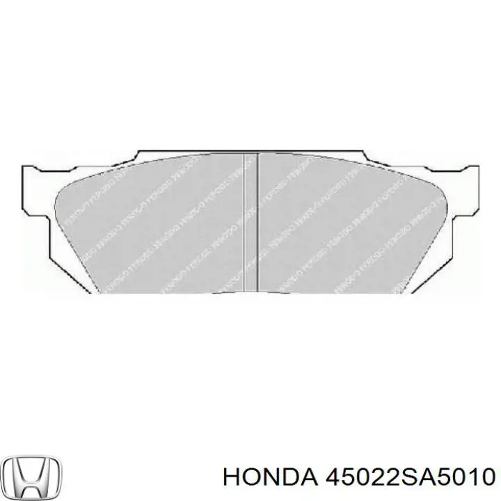 Купить 45022SA5010 Honda Колодки тормозные