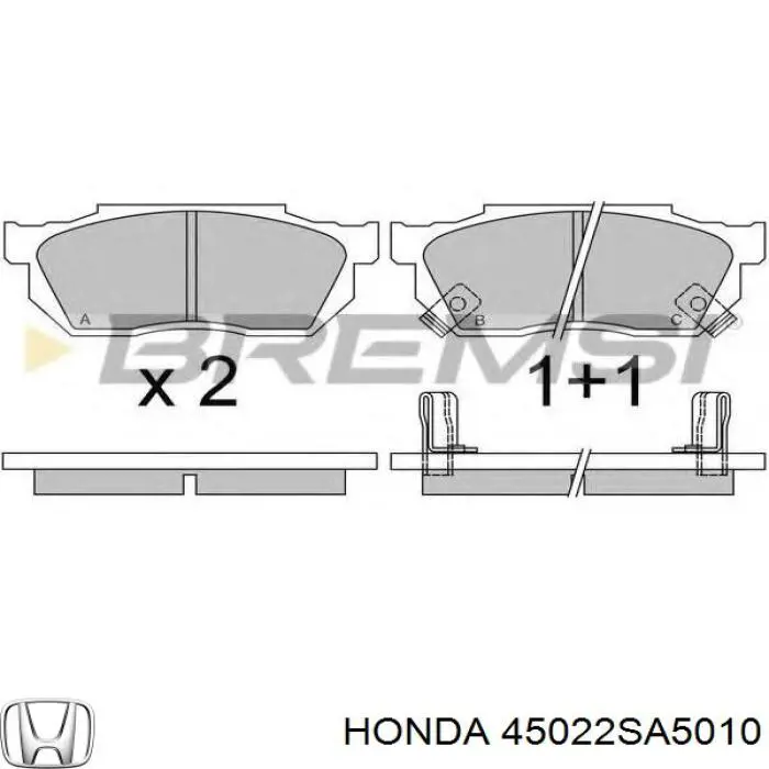 45022SA5010 Honda Колодки передние
