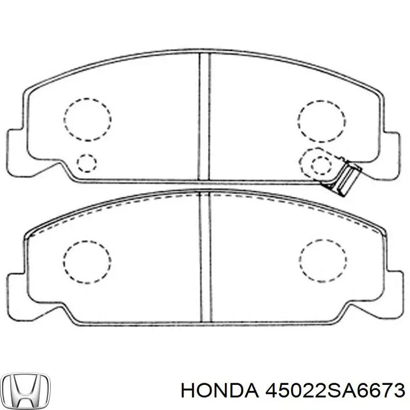 45022SA6673 Honda передние тормозные колодки