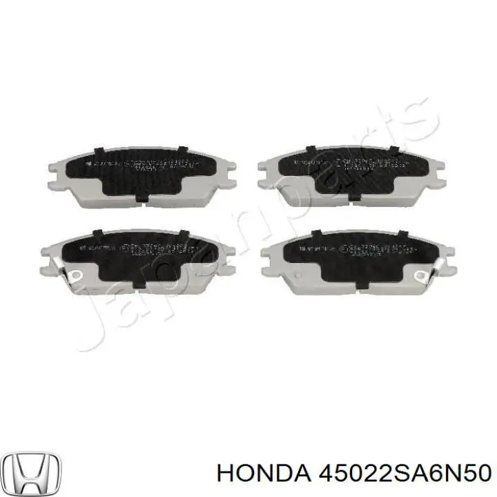 45022-SA6-N50 Honda колодки тормозные передние дисковые