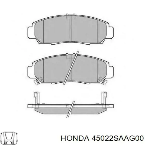 Передние тормозные колодки 45022SAAG00 Honda