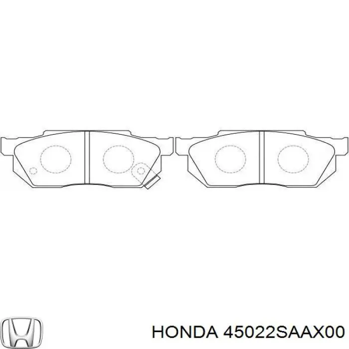 45022SAAX00 Honda передние тормозные колодки