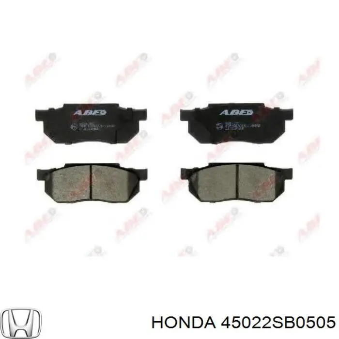 Передние тормозные колодки 45022SB0505 Honda