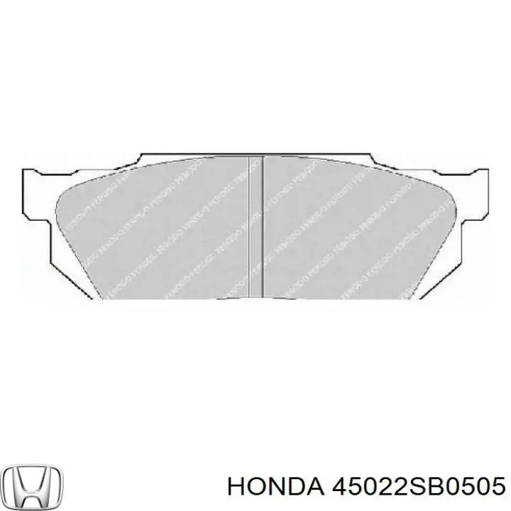 Колодки Honda 45022SB0505 цена, от 14.28 USD
