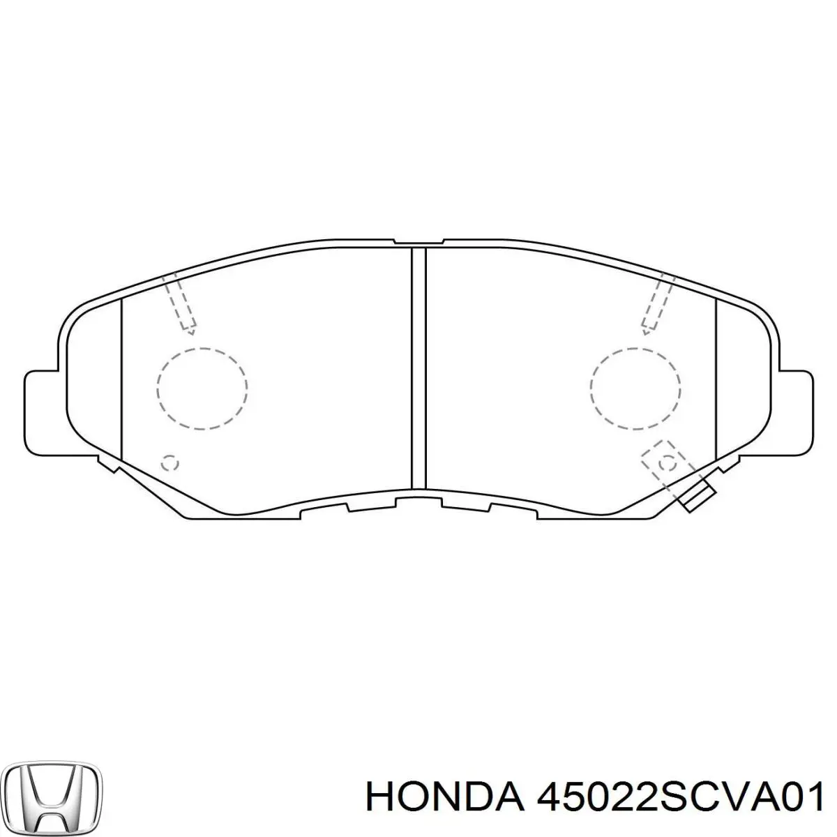 Купить 45022SCVA01 Honda Колодки тормозные