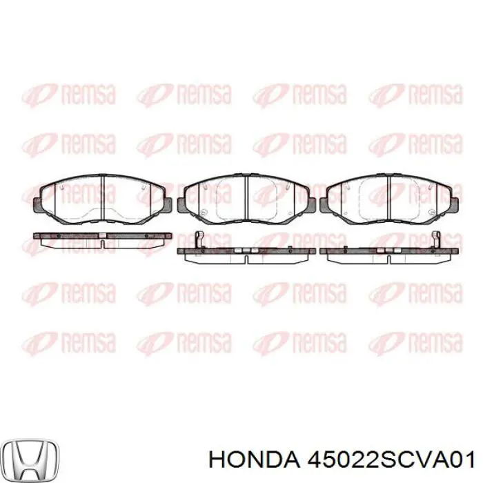 Передние тормозные колодки 45022SCVA01 Honda