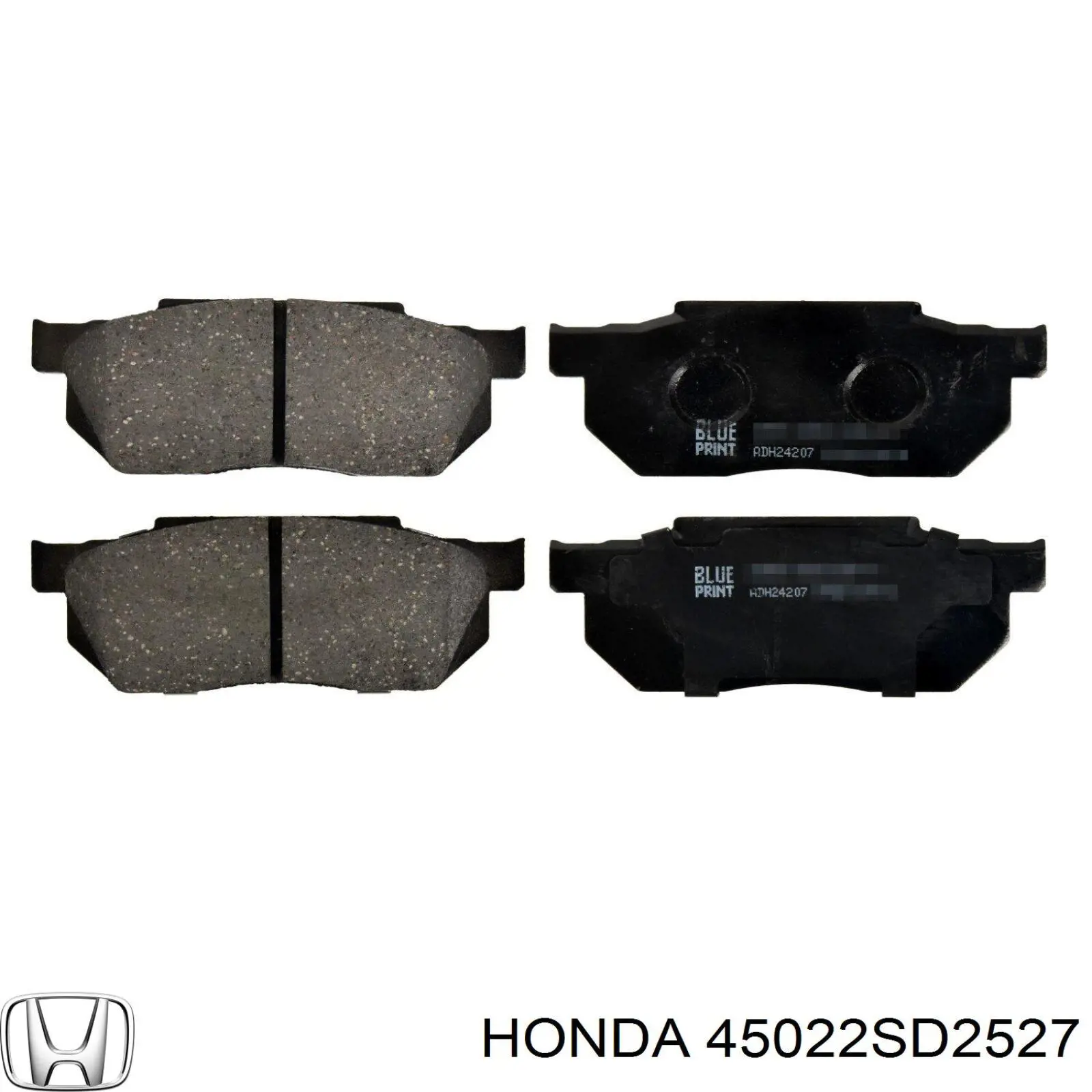 Передние тормозные колодки 45022SD2527 Honda