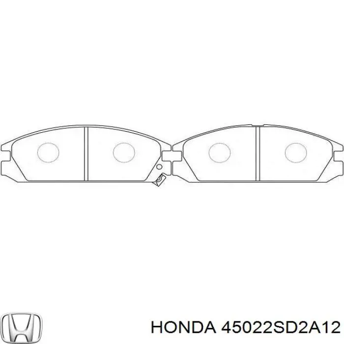 45022SD2A12 Honda передние тормозные колодки