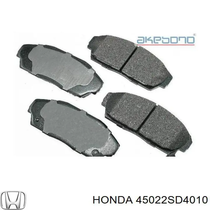 45022-SD4-010 Honda колодки тормозные передние дисковые