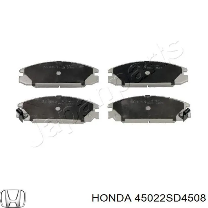 45022SD4508 Honda колодки тормозные передние дисковые