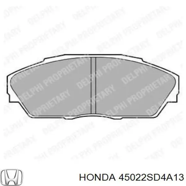45022SD4A13 Honda колодки тормозные передние дисковые