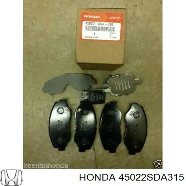 45022SDA315 Honda передние тормозные колодки