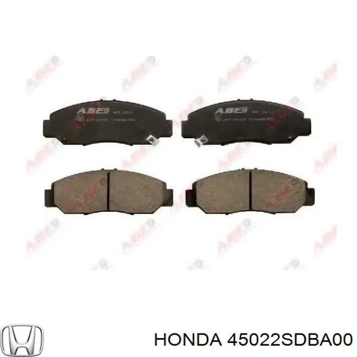 45022SDBA00 Honda колодки тормозные передние дисковые