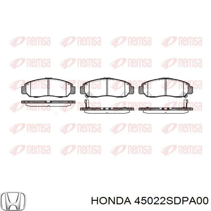 Колодки Honda 45022SDPA00 цена, от 17.83 USD