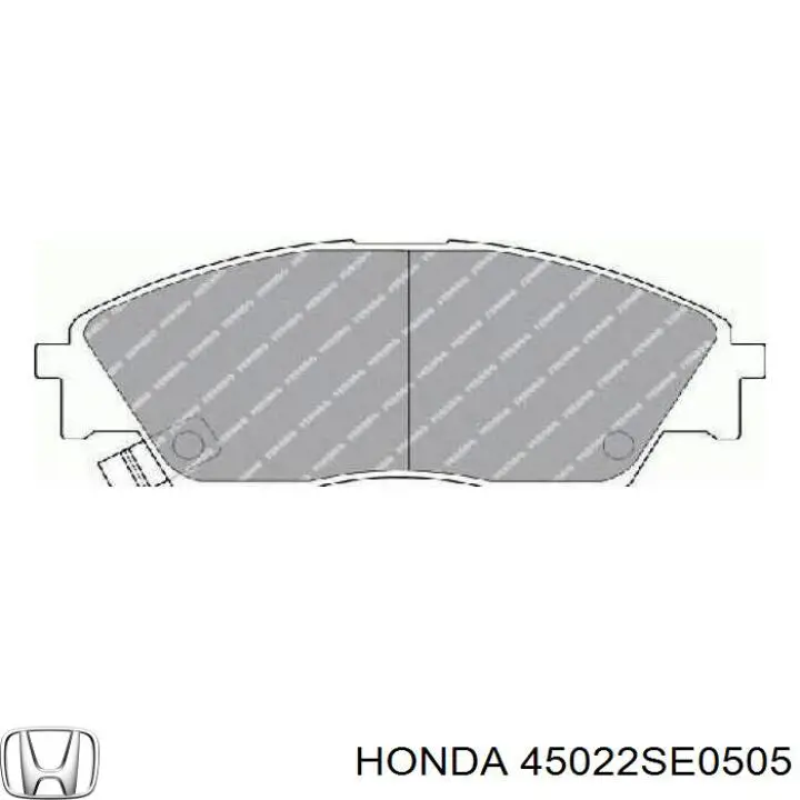 Передние тормозные колодки 45022SE0505 Honda