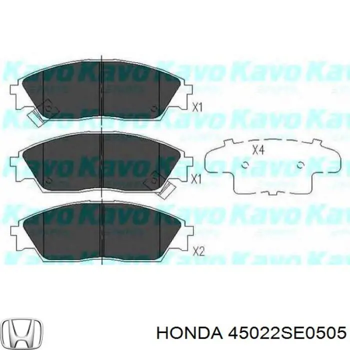 Колодки Honda 45022SE0505 цена, от 12.47 USD