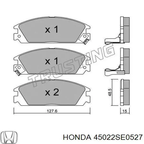 45022SE0527 Honda передние тормозные колодки