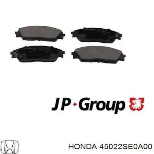 Передние тормозные колодки 45022SE0A00 Honda