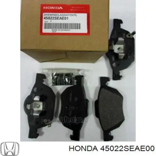 Передние тормозные колодки 45022SEAE00 Honda