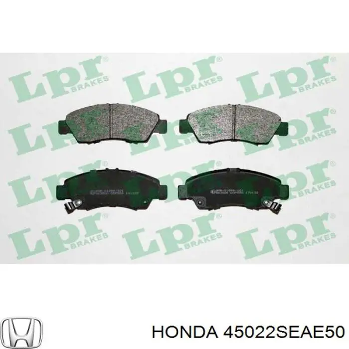 45022SEAE50 Honda передние тормозные колодки