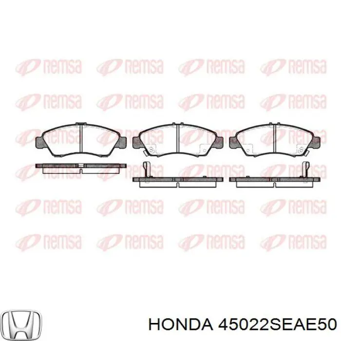 Колодки Honda 45022SEAE50 цена, от 16.16 USD
