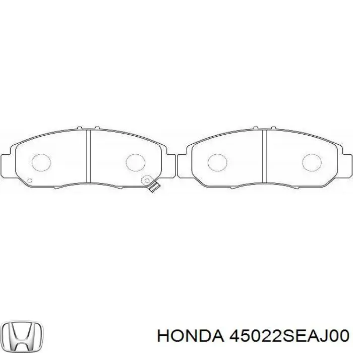45022-SEA-J00 Honda колодки тормозные передние дисковые