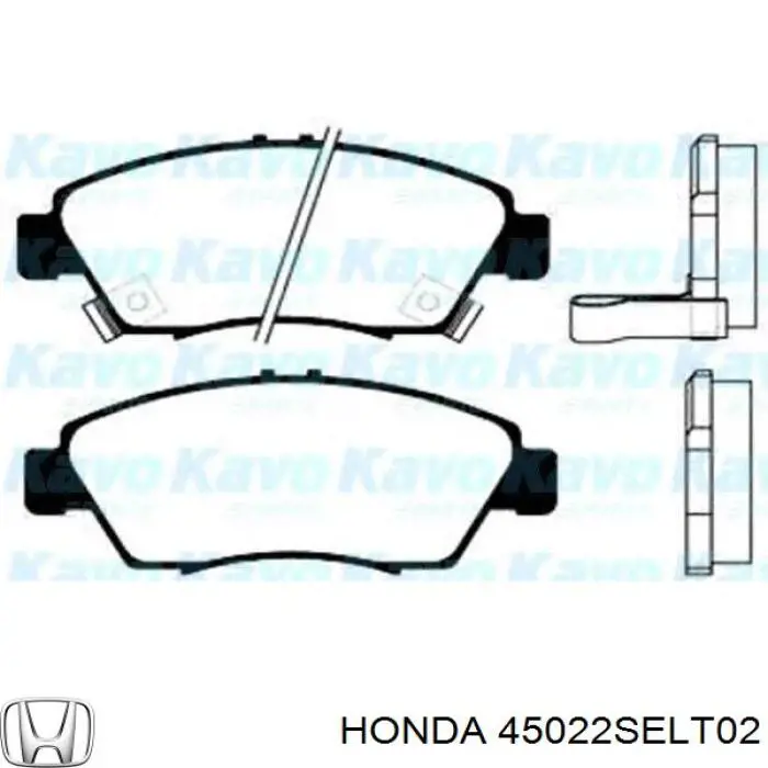 Pastillas de freno delanteras 45022SELT02 Honda