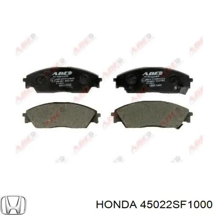 45022-SF1-000 Honda колодки тормозные передние дисковые