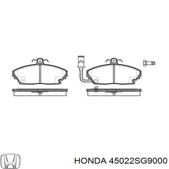 45022SG9000 Honda Колодки передние